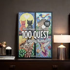 50% zniżki🎄🎨 100 kolorowanek QUEST według numerów