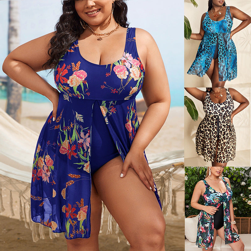 💗💗【XL-5XL】2026 nowe seksowne bikini bez pleców z nadrukiem plus size