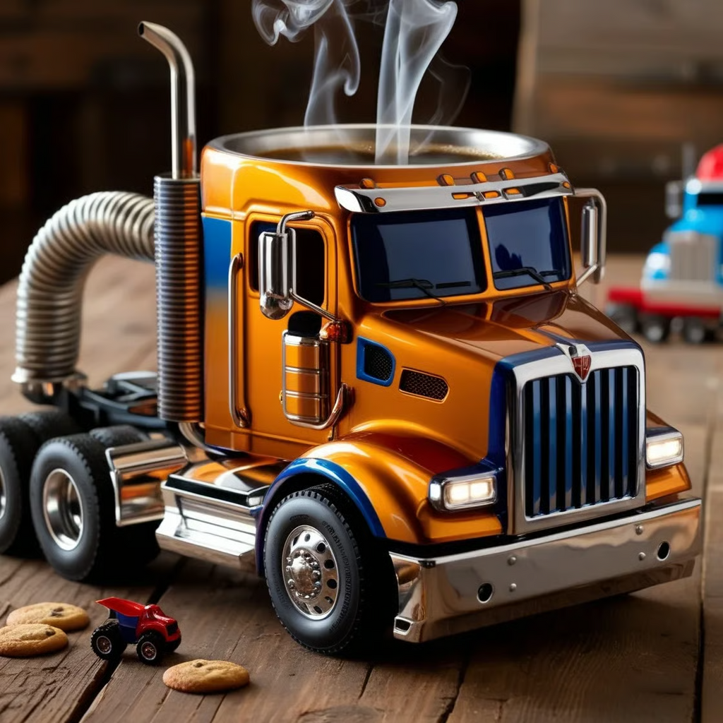 🚛Ręcznie robione kubki do kawy w kształcie ciężarówki