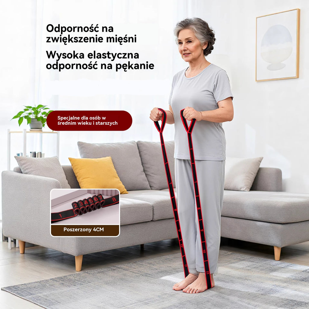 🦵🔥【Kup 1, a 1 dostaniesz gratis】🔥Gumowa taśma oporowa do budowania mięśni i rozciągania nóg, elastyczna taśma gumowa dla osób w średnim i starszym wieku.