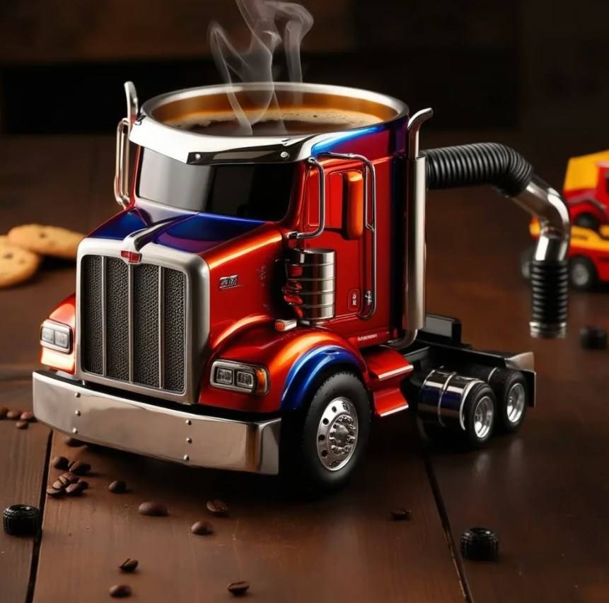 🚛Ręcznie robione kubki do kawy w kształcie ciężarówki