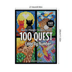 50% zniżki🎄🎨 100 kolorowanek QUEST według numerów