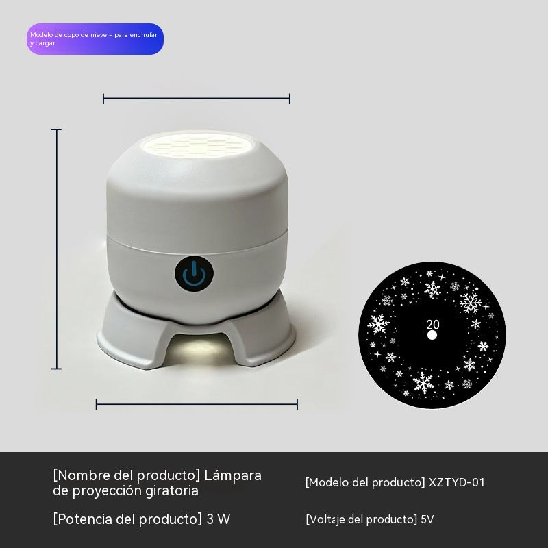 【50% zniżki dzisiaj】Dynamiczny obrotowy projektor LED