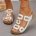 👡【Wygodne, brak zmęczenia podczas chodzenia】Sandały w stylu retro na platformie i koturnie (ortopedyczne)
