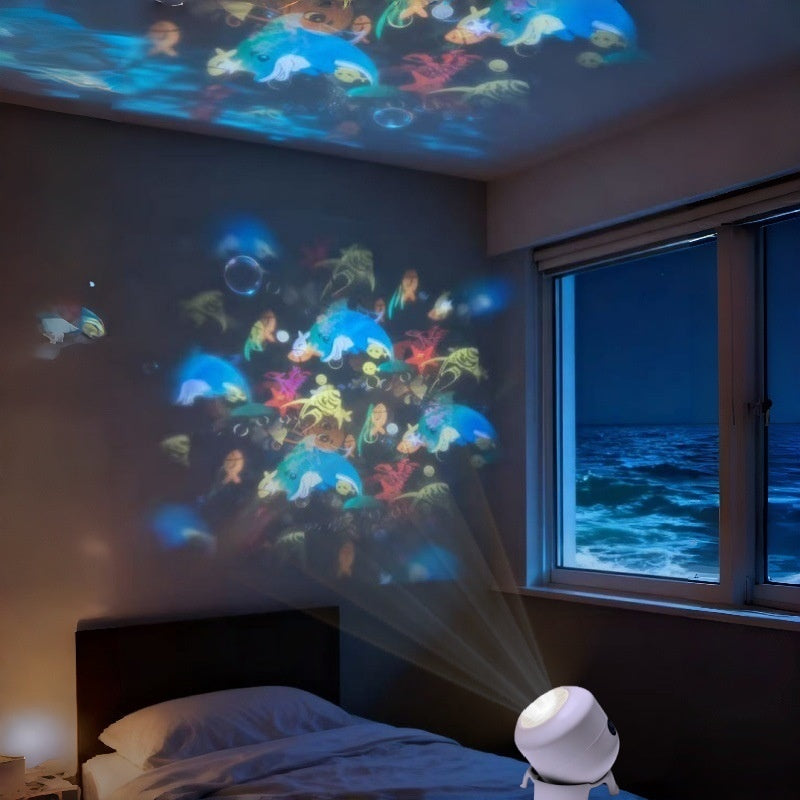 Dynamiczny, obrotowy projektor LED_