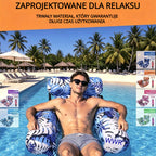 💦📢 Składany pływający materac z oparciem