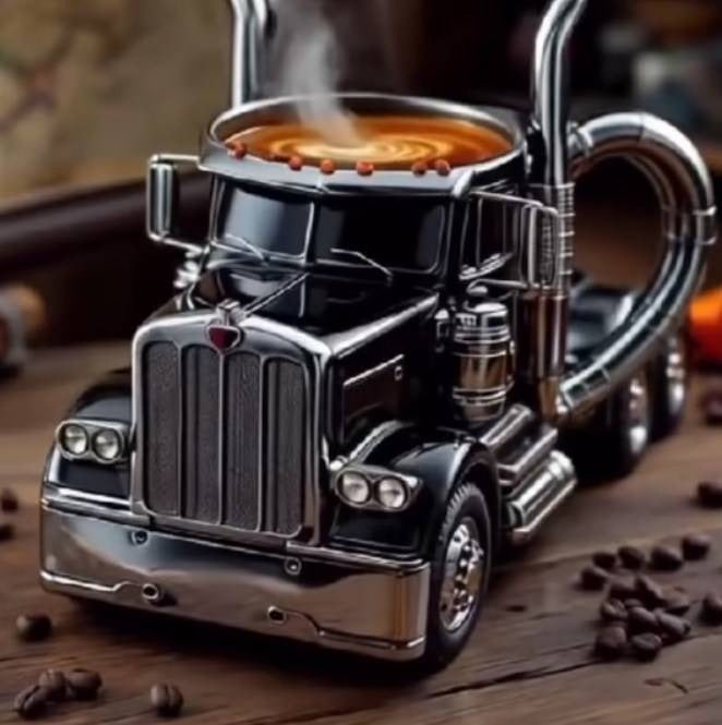 🚛Ręcznie robione kubki do kawy w kształcie ciężarówki
