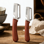 ✅Kup 1, weź 1 za darmo (2 sztuki) 🧅🔪 Wielofunkcyjna obieraczka kuchenna 3 w 1: Obiera, tnie i otwiera butelki! 🔥